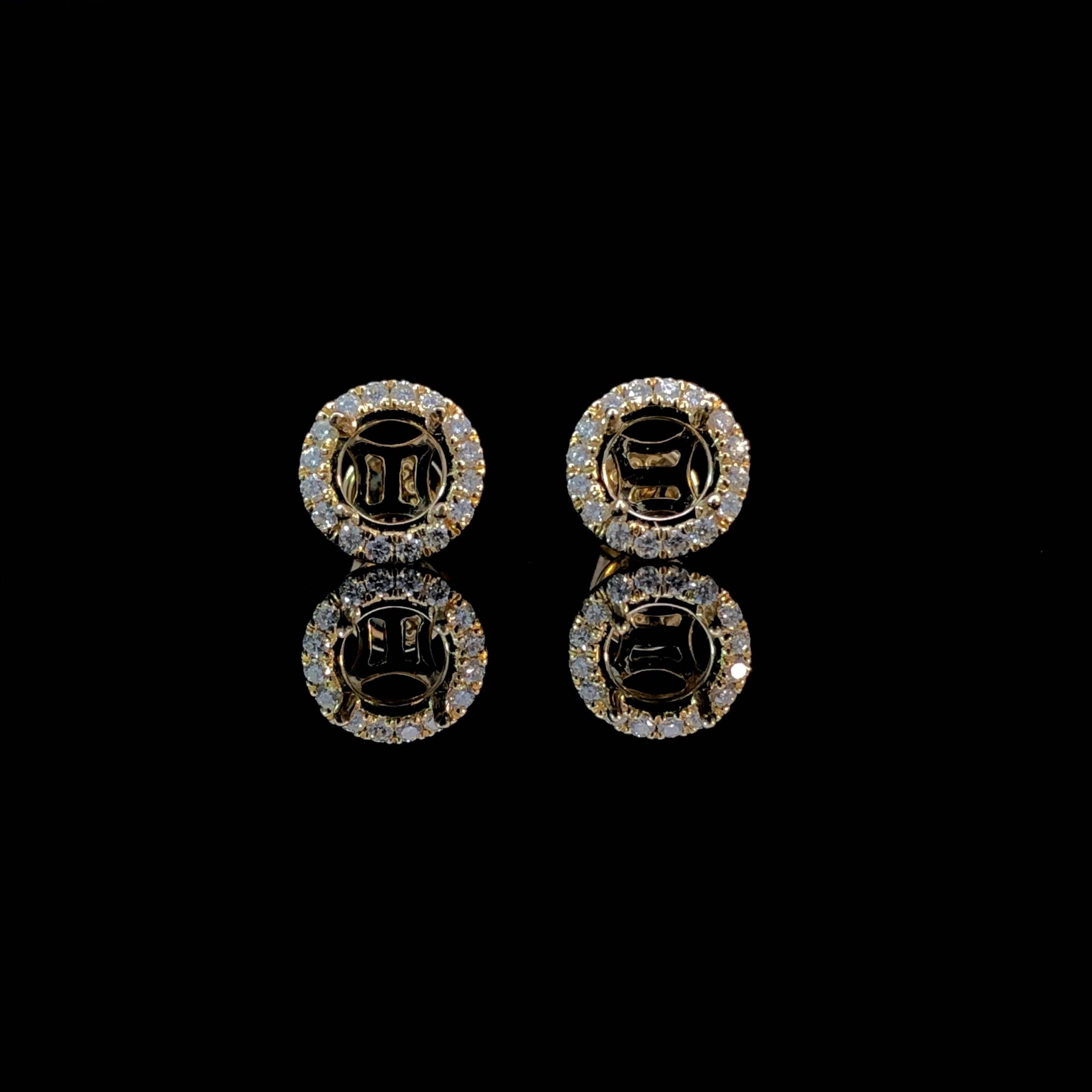 163631 - .20 ctw diamond earring jackets