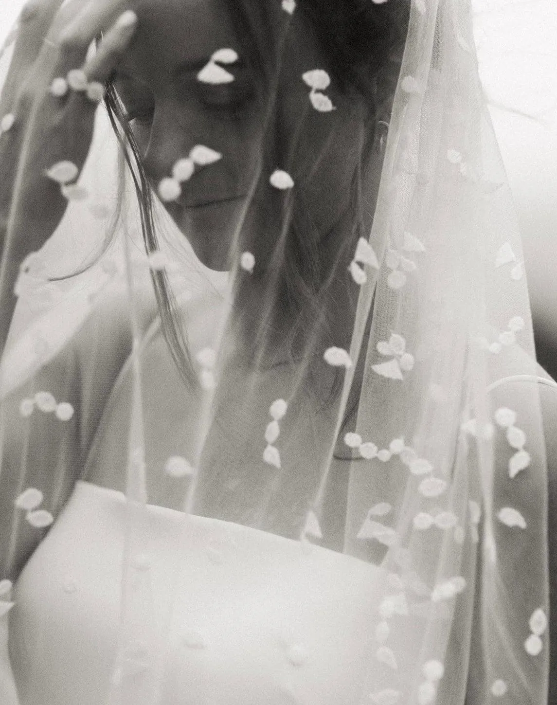 3D Petal Cathedral Wedding Veil