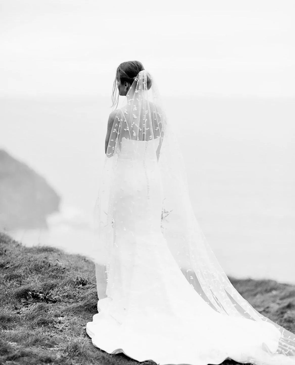3D Petal Cathedral Wedding Veil