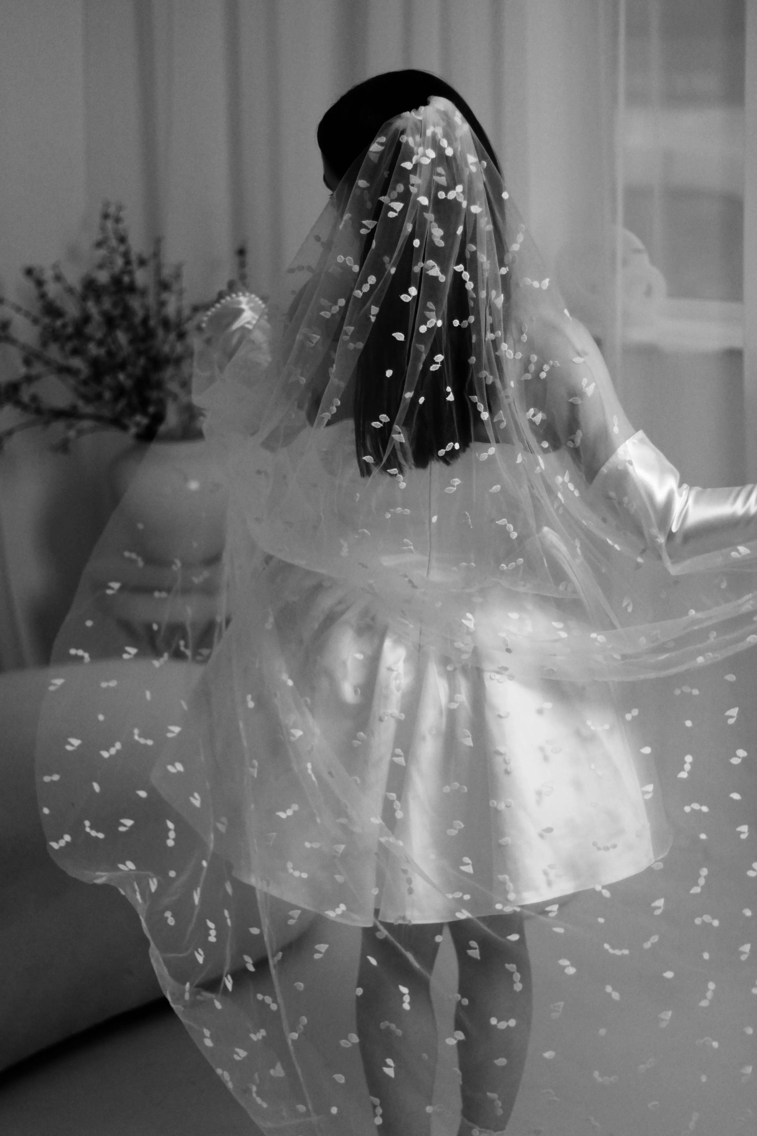 3D Petal Cathedral Wedding Veil