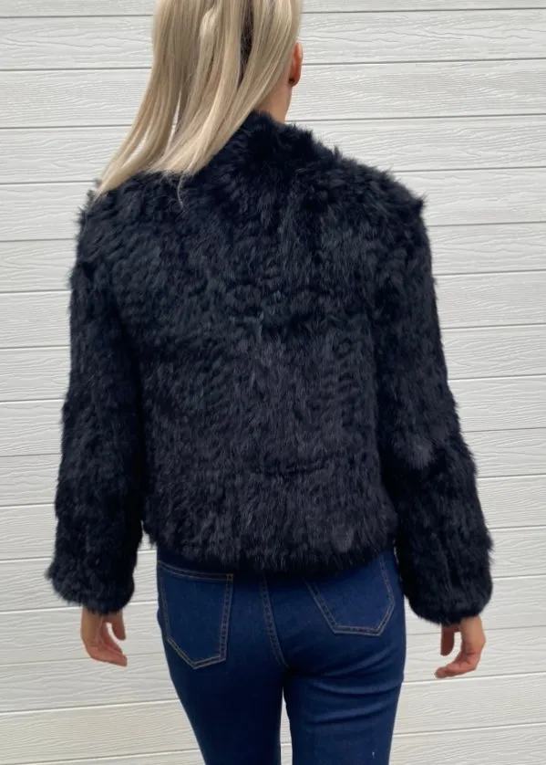 Ada Fur Jacket - Black