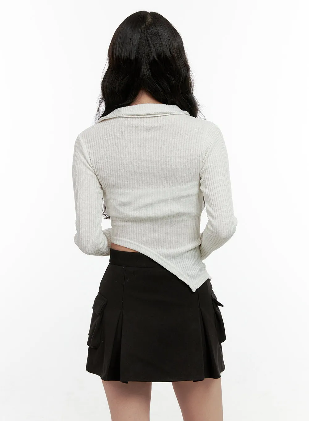 Asymmetric Slim Fit Cardigan ON404
