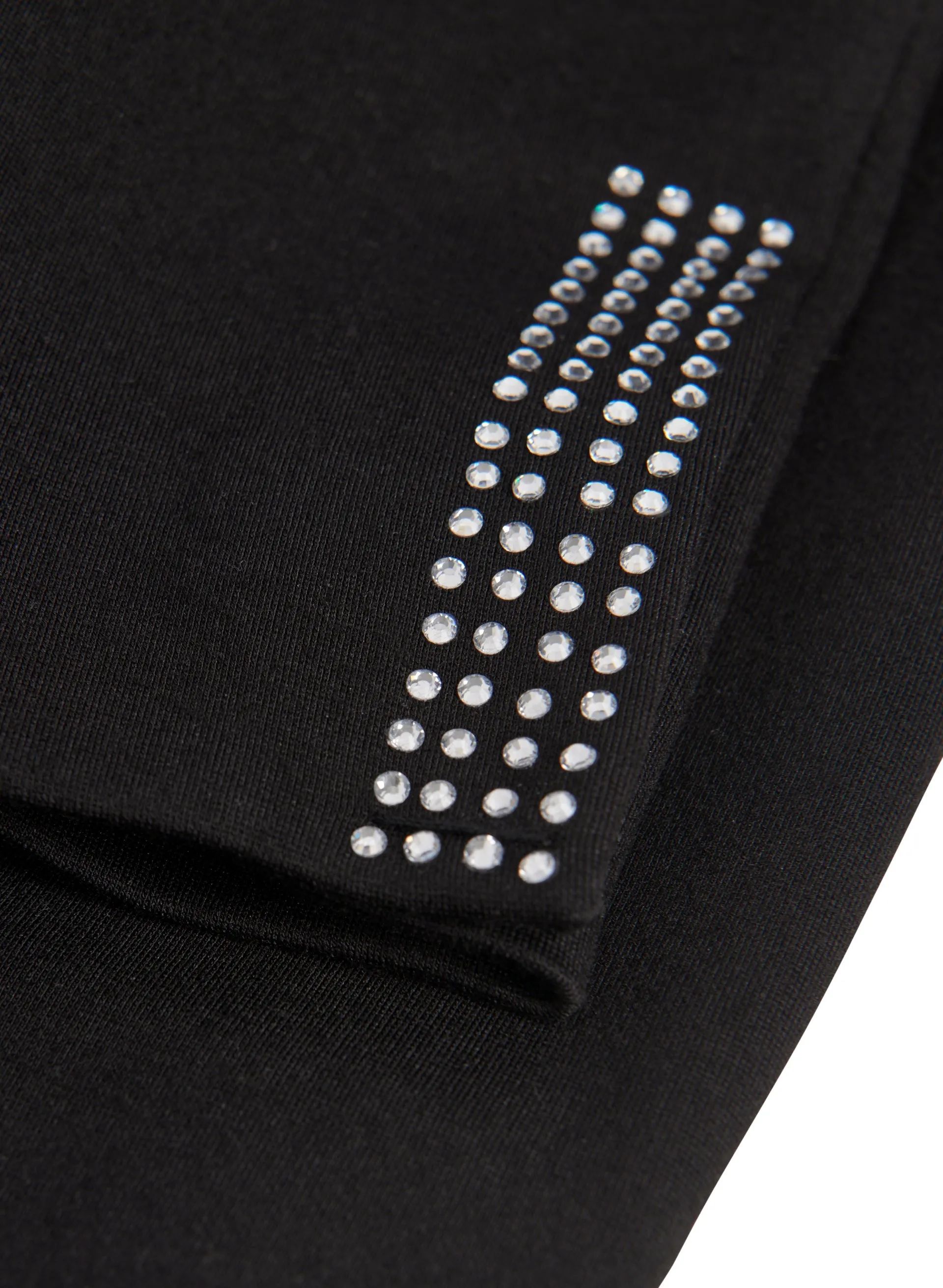 City Fit Rhinestone Trim Pants