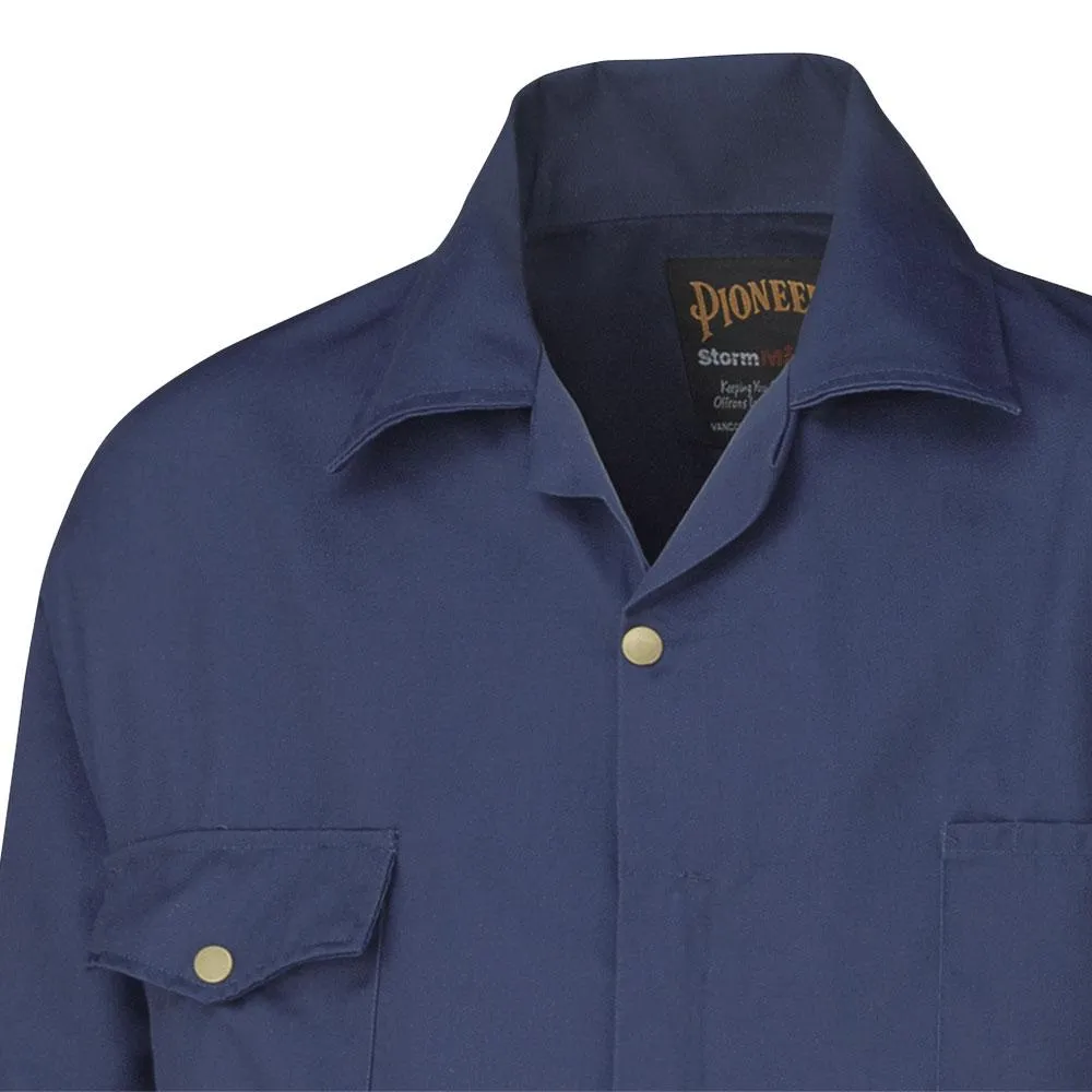 Coveralls - Pioneer Navy Polyester/Cotton Coveralls, 515 / 515T