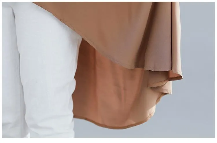 Cozy Vibes Batwing Sleeve High Low Shirt