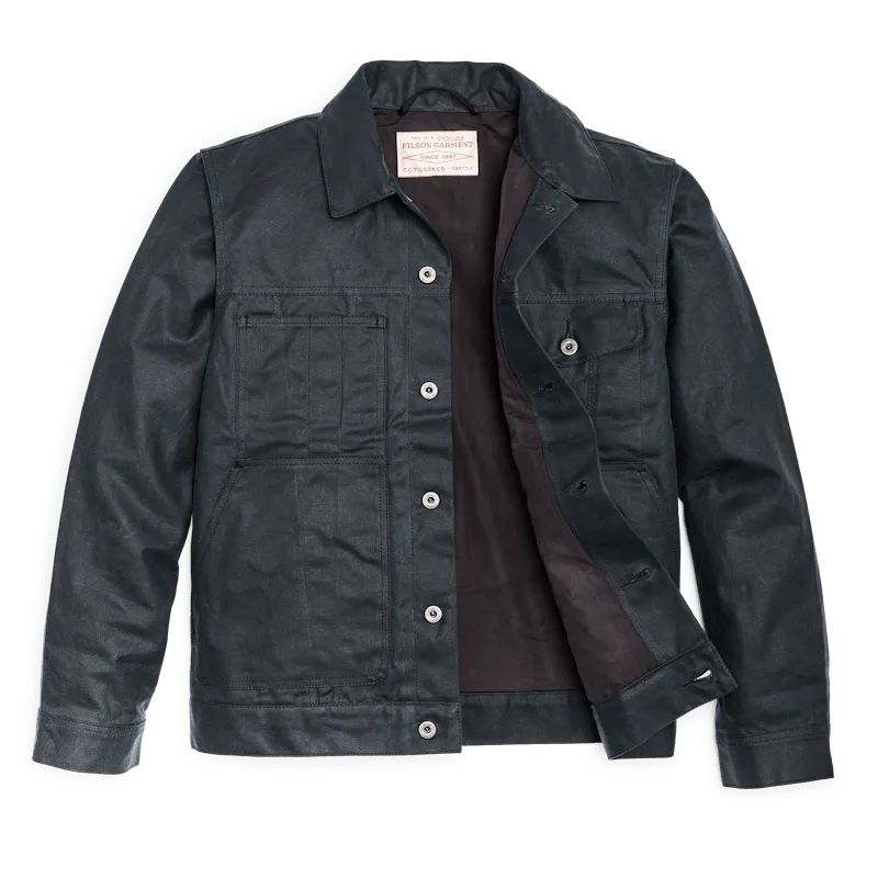 Filson - Tin Cloth Short Lined Cruiser Jacket - Service Blue