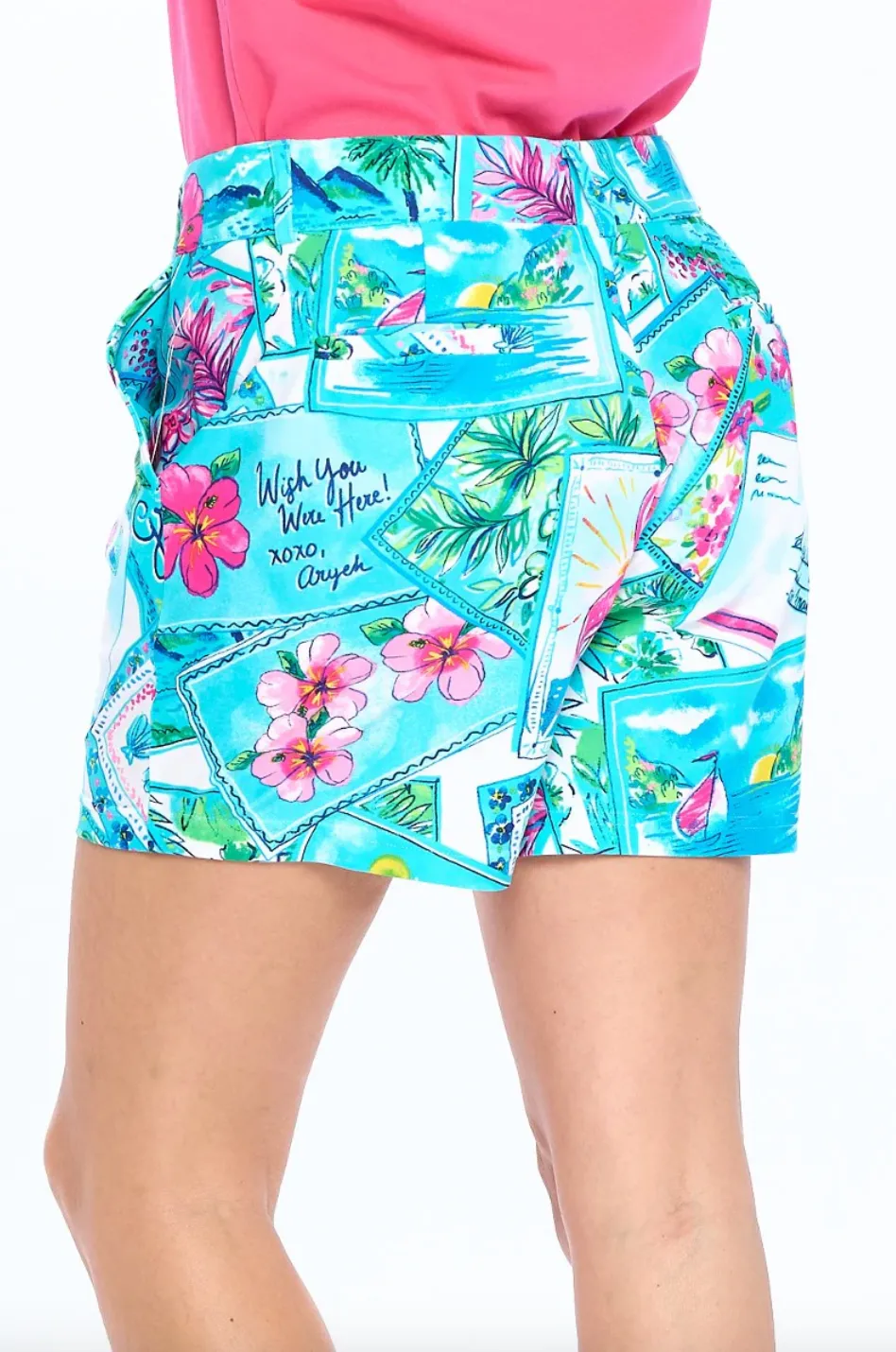 Fly Front Slim Fit Shorts