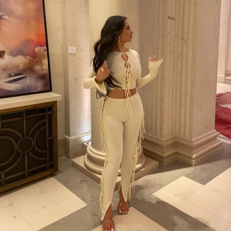 High Waist Slim Fit Set