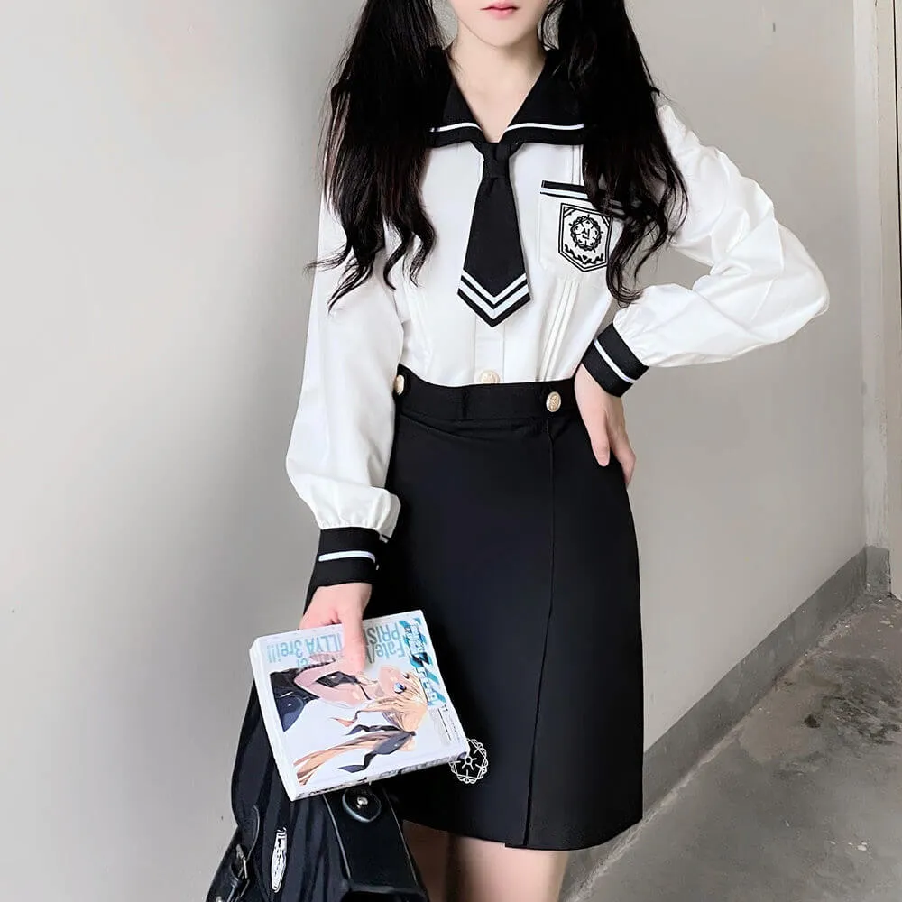 Korean style girl school uniform set