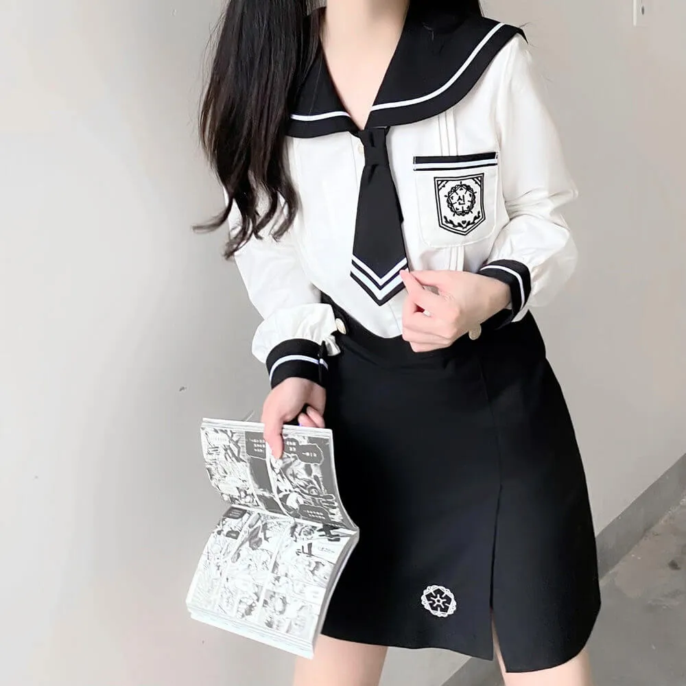 Korean style girl school uniform set