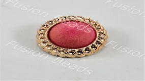 Light Pink Velvet Button