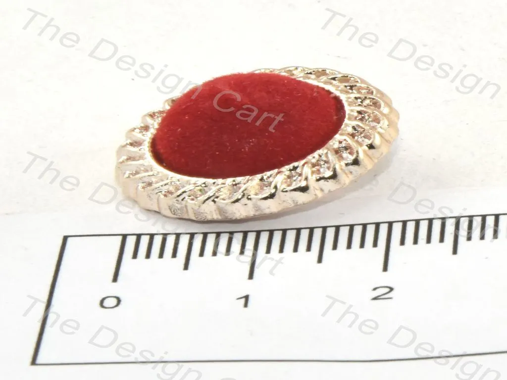 Light Pink Velvet Button
