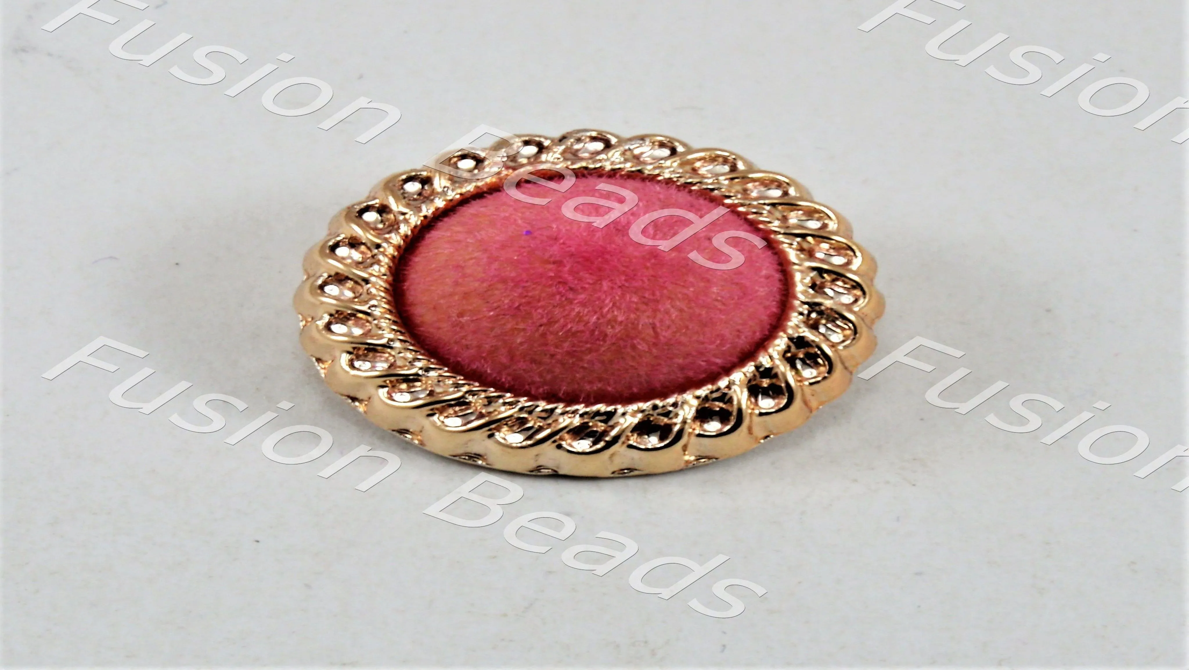 Light Pink Velvet Button