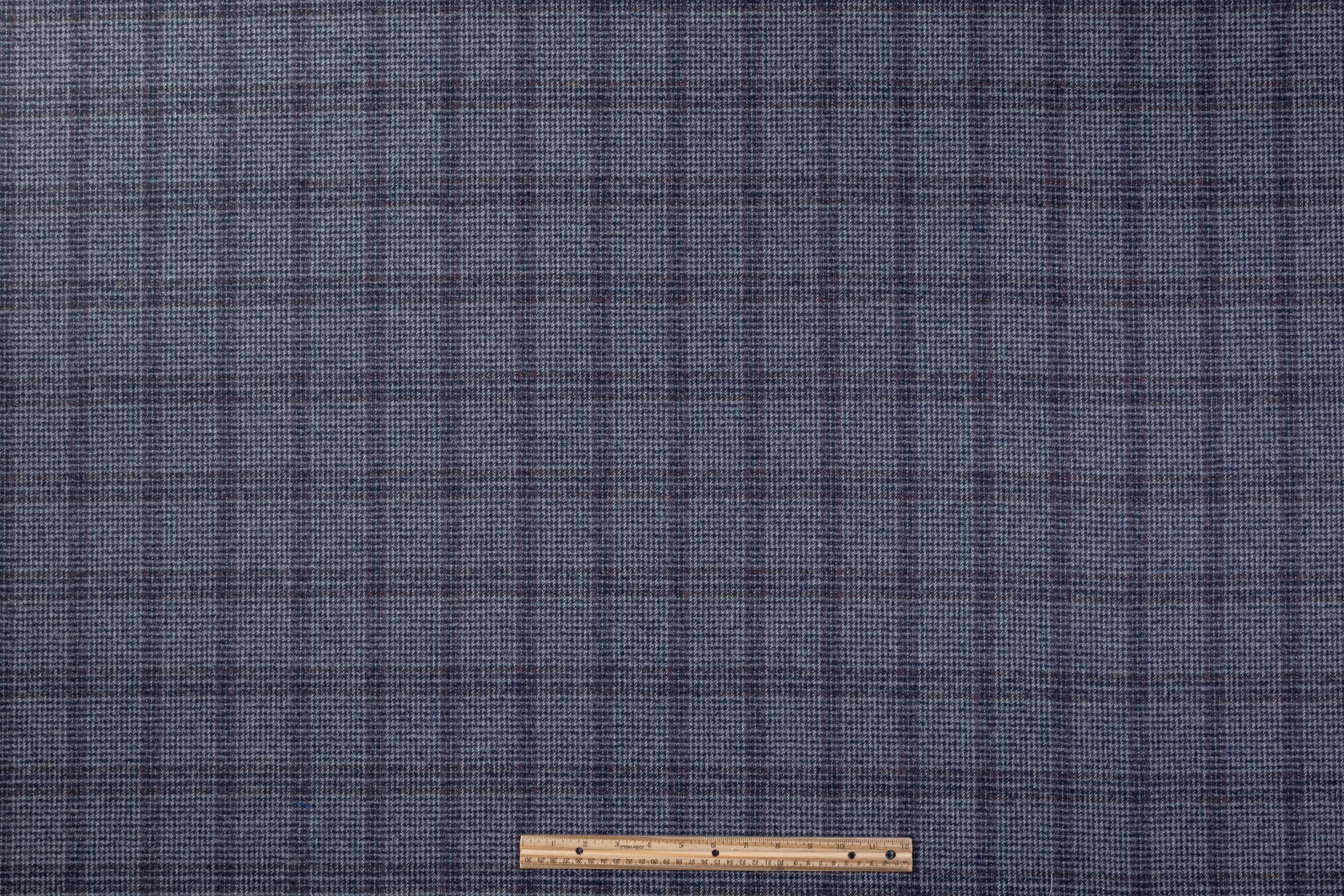 Loro Piana - Checked Italian Wool Suiting - Blue