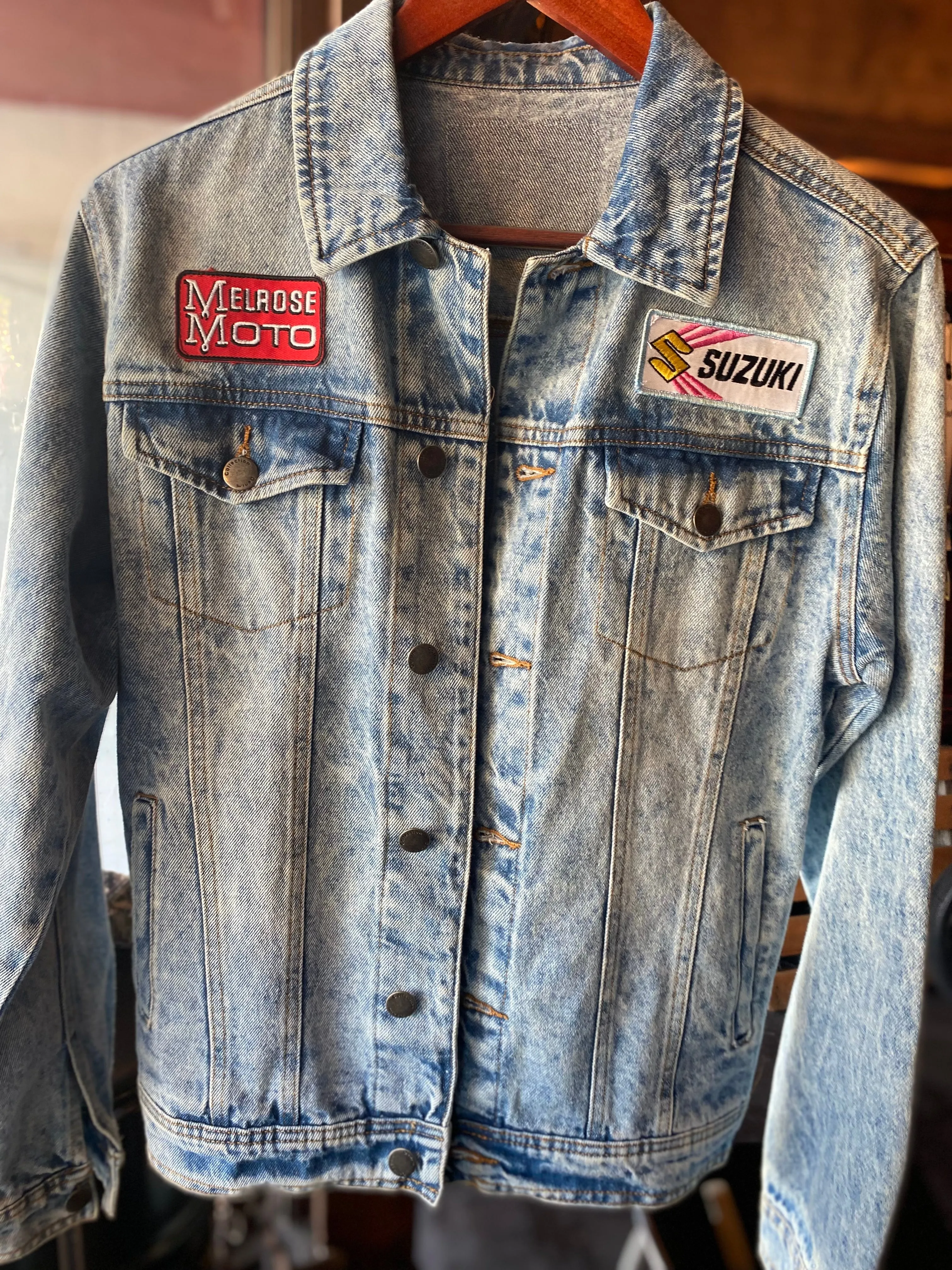 'Melrose Suzuki' Light Washed Denim Jacket
