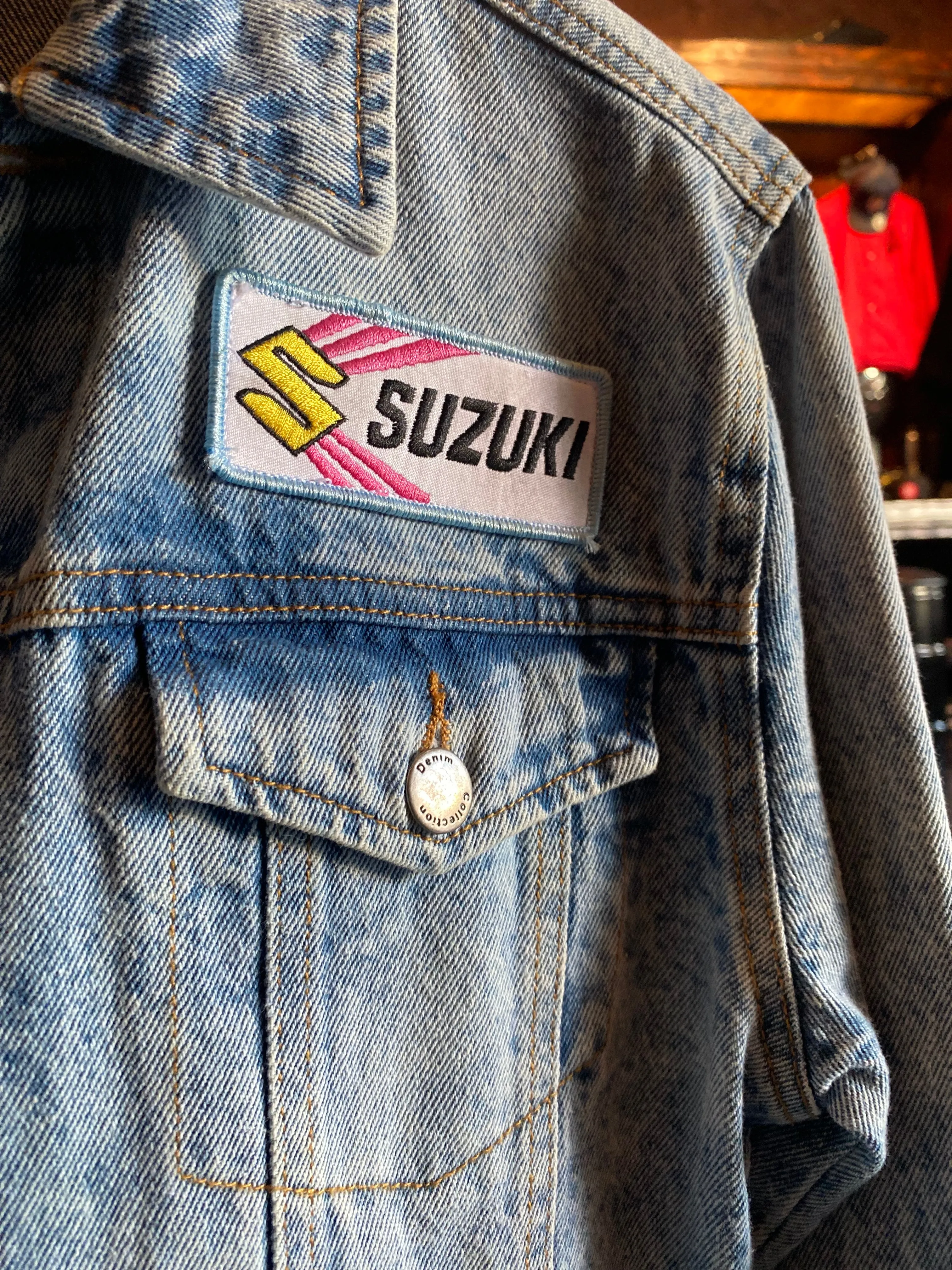 'Melrose Suzuki' Light Washed Denim Jacket