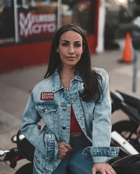 'Melrose Suzuki' Light Washed Denim Jacket