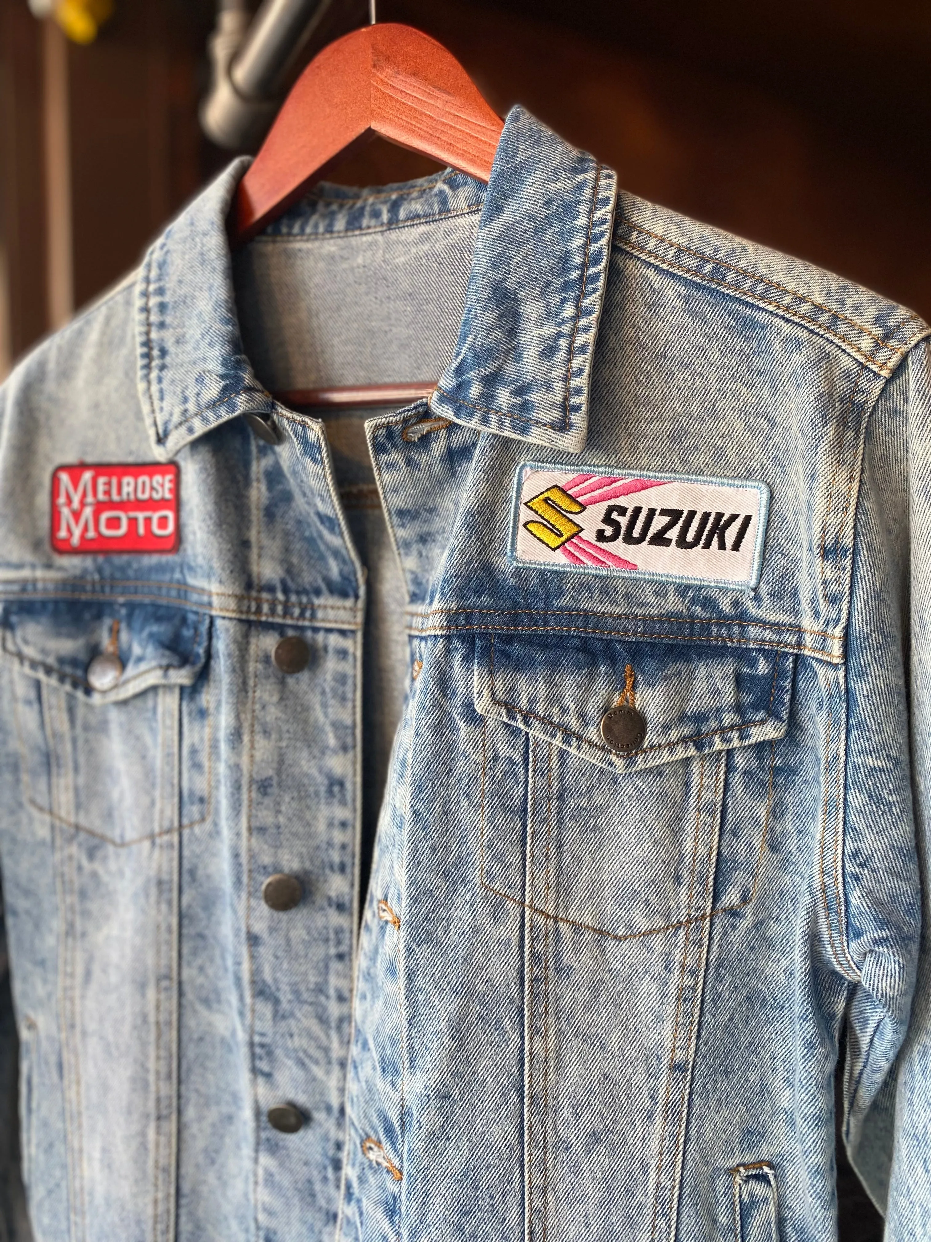 'Melrose Suzuki' Light Washed Denim Jacket