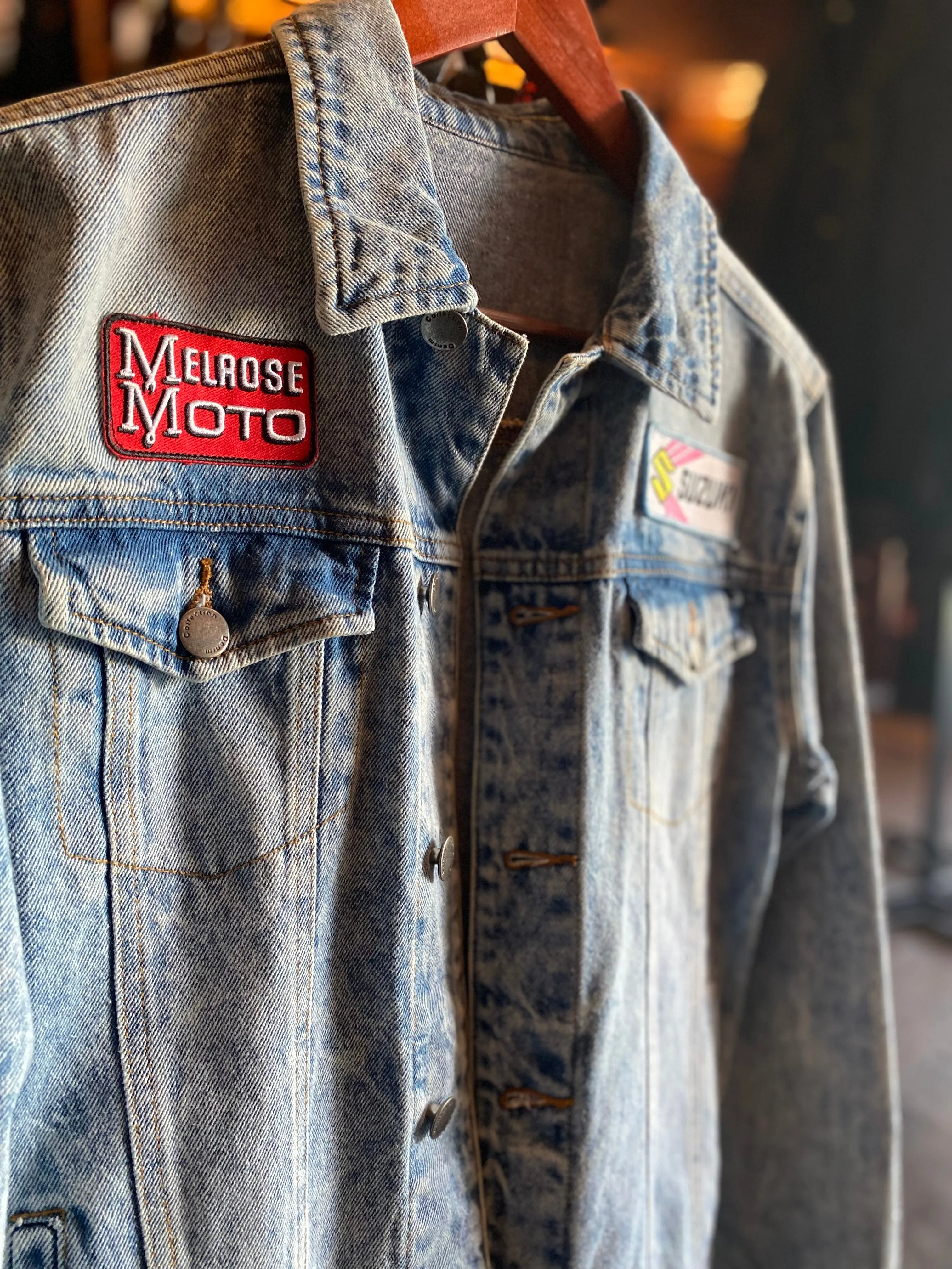'Melrose Suzuki' Light Washed Denim Jacket