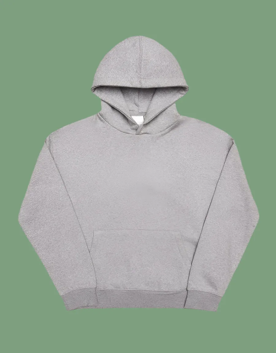 Men's Fleece Pullover Hoodie- Grey