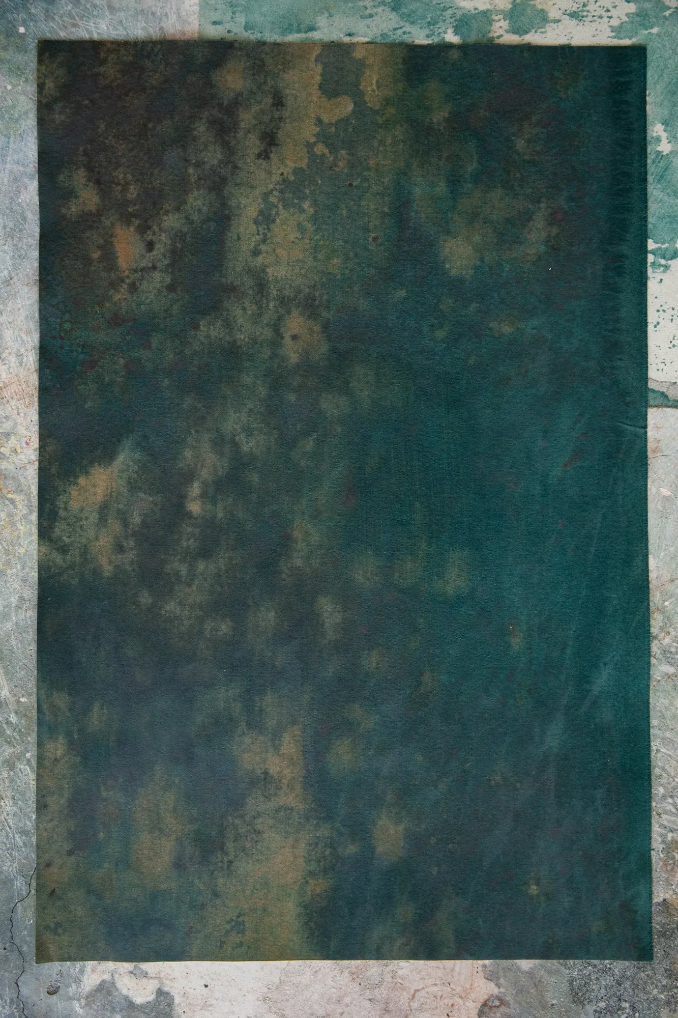 Oceanic Decay #0400- Hand Painted Flatlay Surface