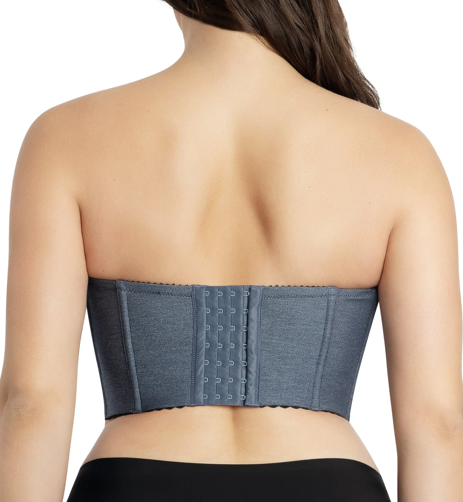 Parfait Dolly Longline Strapless Underwire Bustier (P50118) - Dark Blue Denim