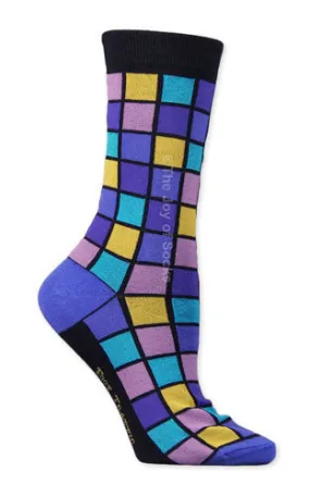 Purple Mosaic Socks (Women's)