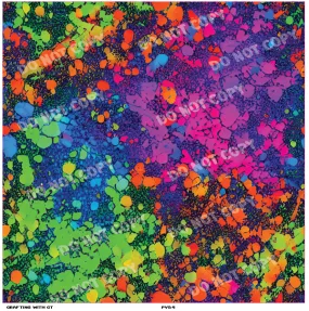 PV54 Neon paint splatters v2 vinyl sheet