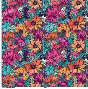 PV88 Bright Florals 2 vinyl sheet