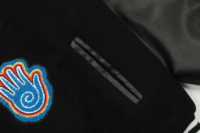 Saint Tears Embroidery Baseball Jacket Coat Men Women Best Quality Heavy Fabric Clothing