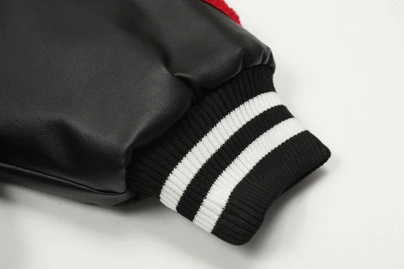 Saint Tears Embroidery Baseball Jacket Coat Men Women Best Quality Heavy Fabric Clothing