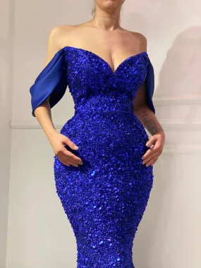Sparkly Blue Evening Dress