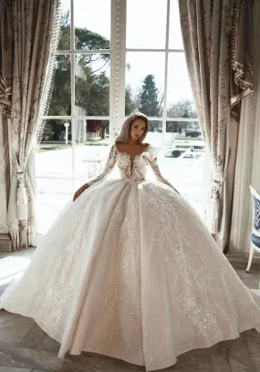 Sparkly White Wedding Dress