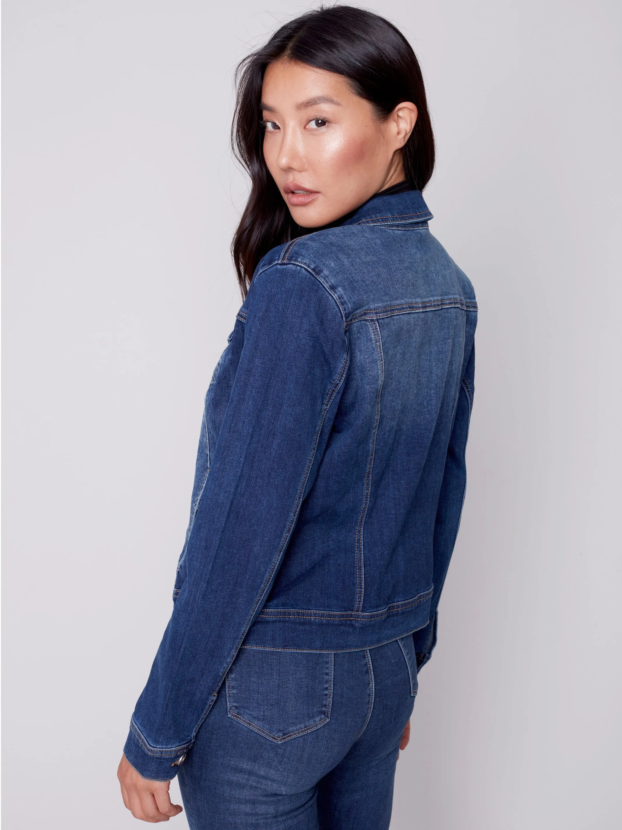 Stretch Denim Jacket - Indigo