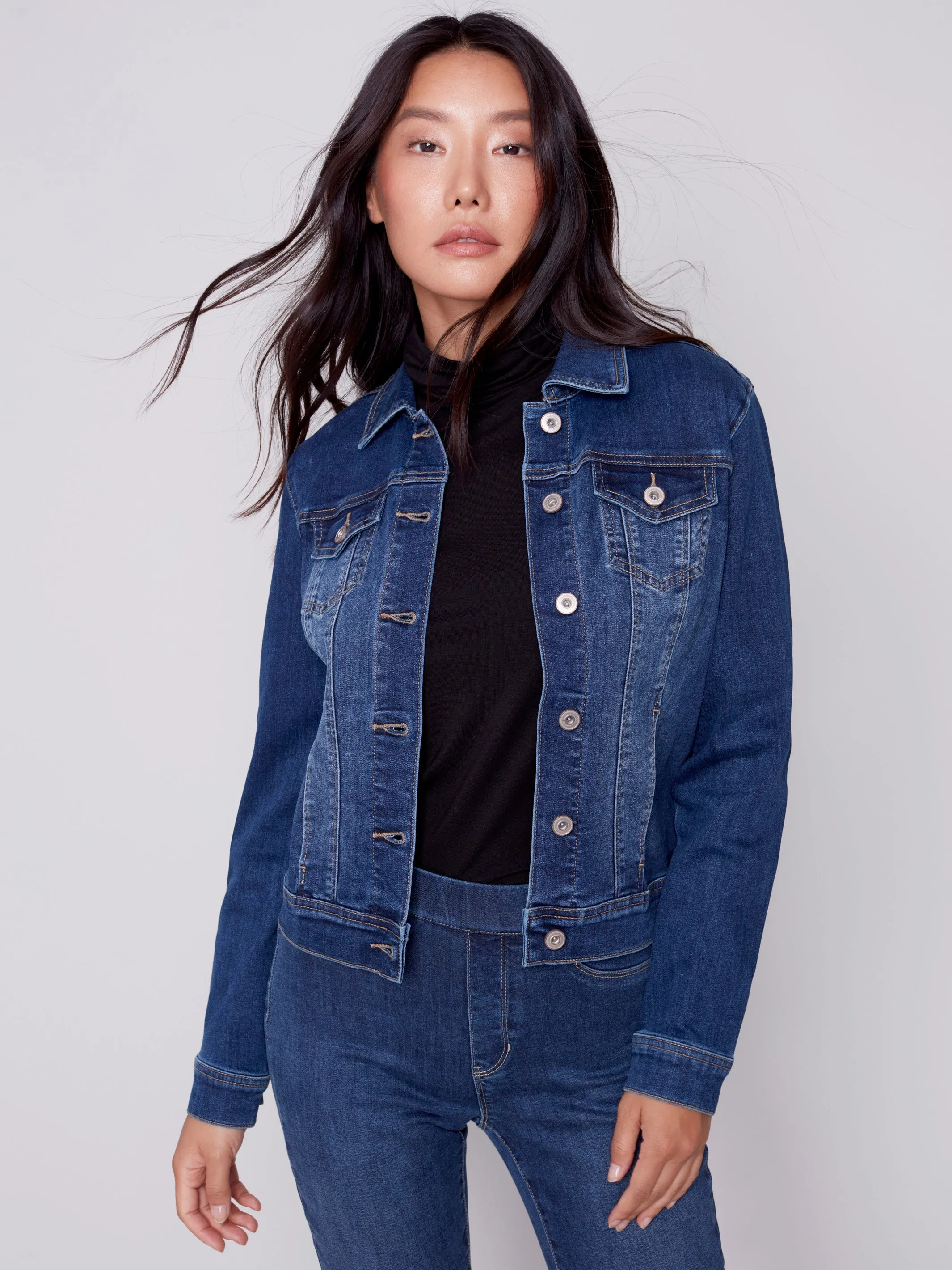 Stretch Denim Jacket - Indigo