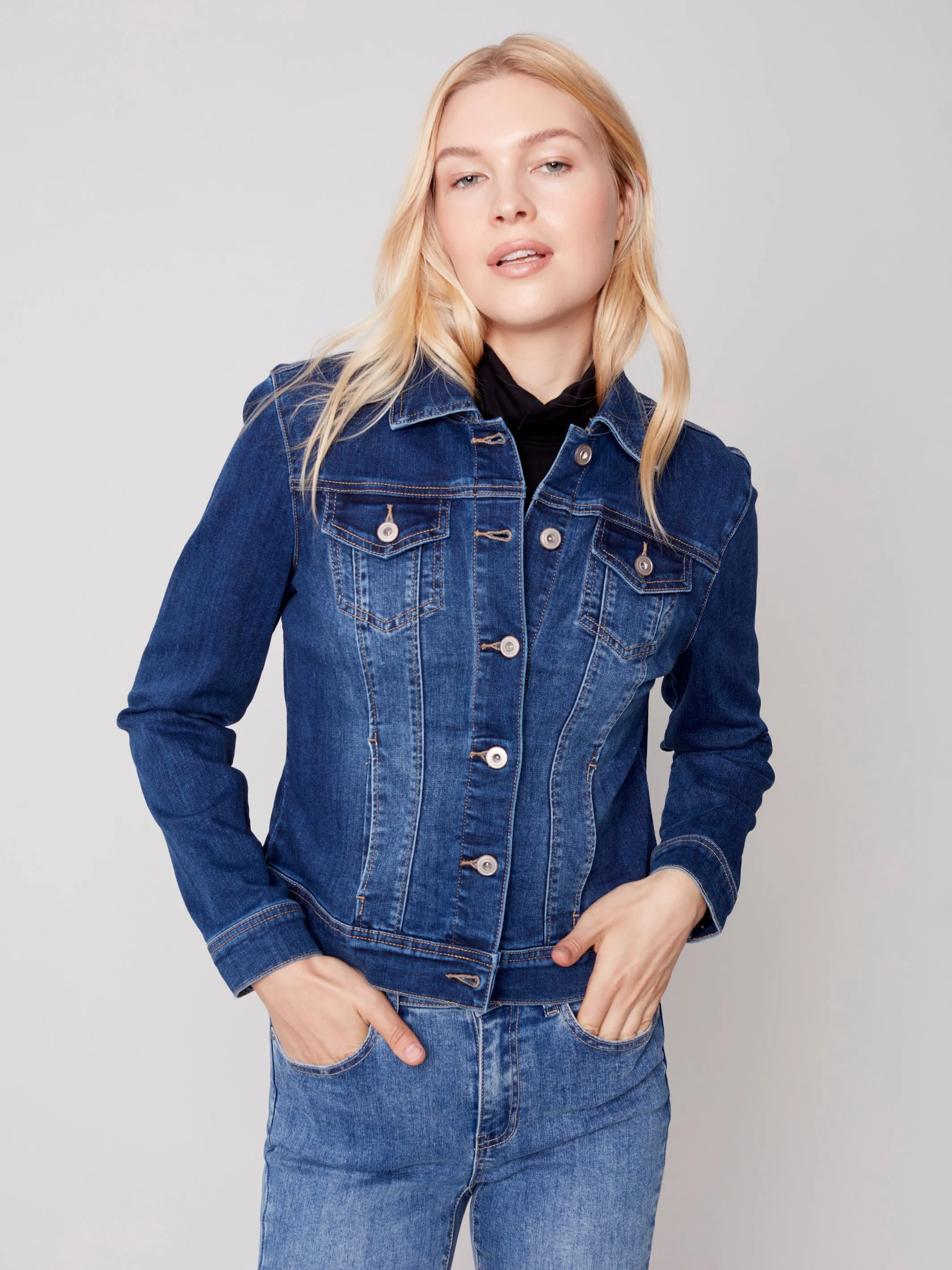 Stretch Denim Jacket - Indigo
