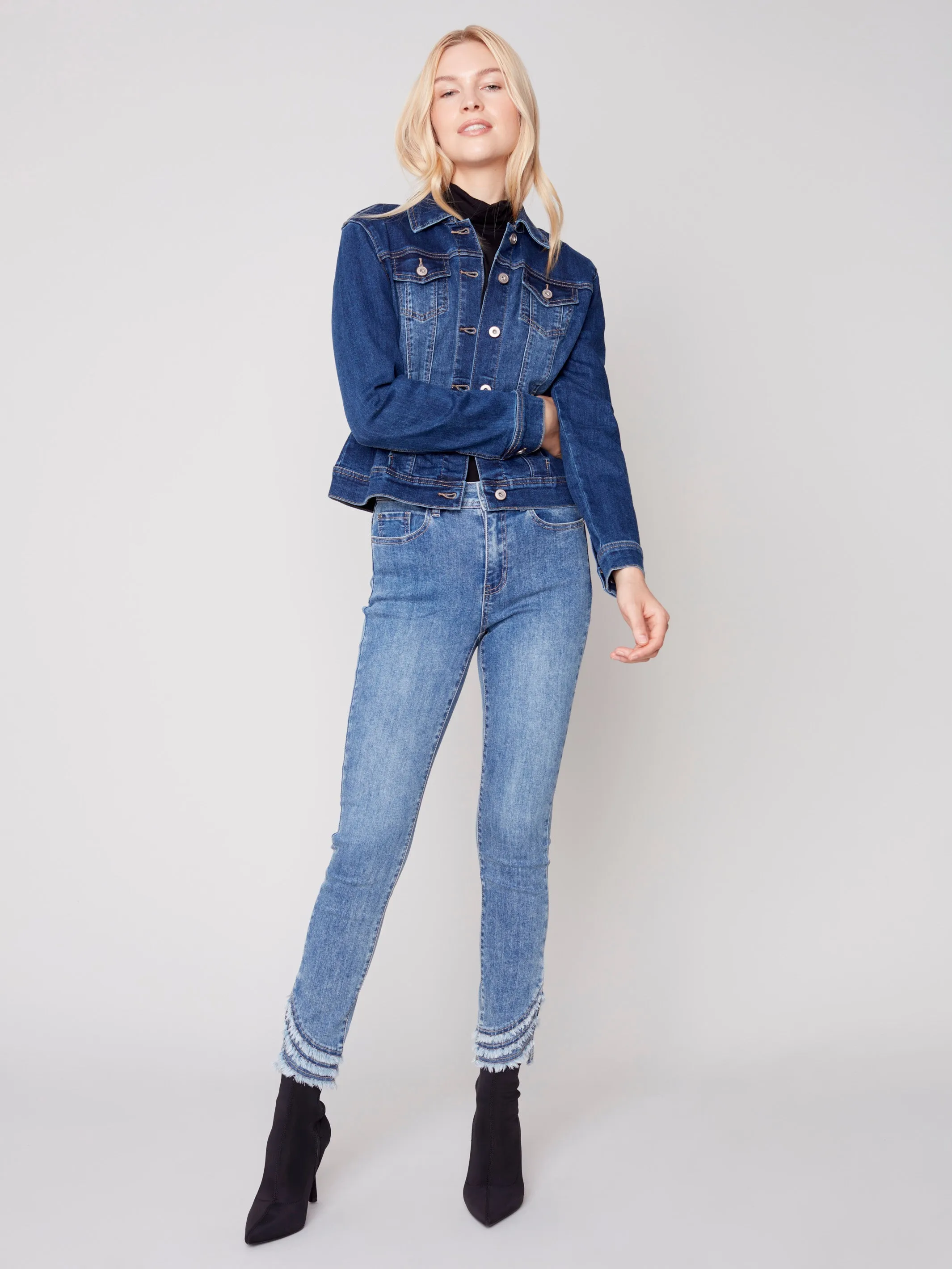 Stretch Denim Jacket - Indigo