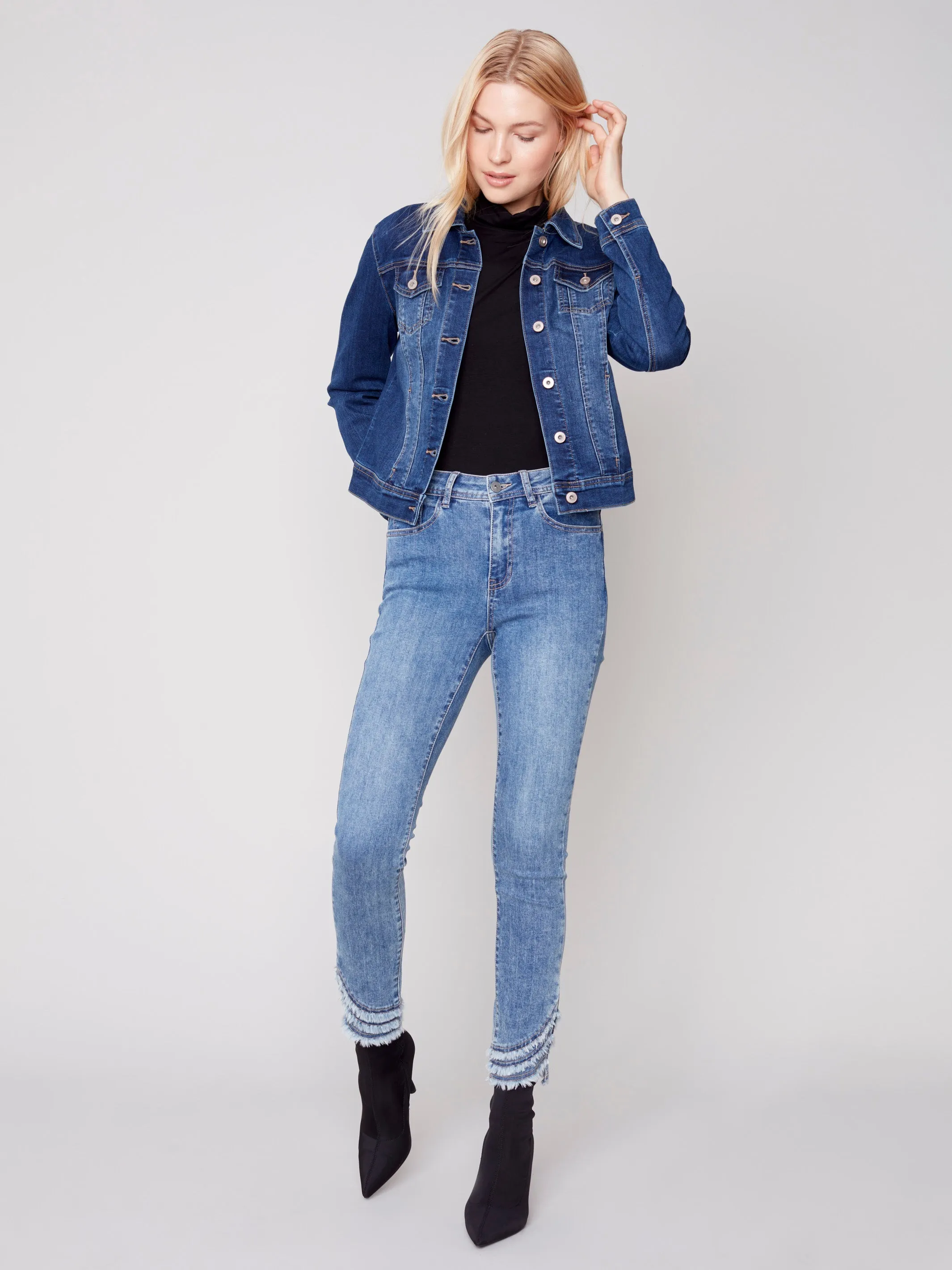 Stretch Denim Jacket - Indigo