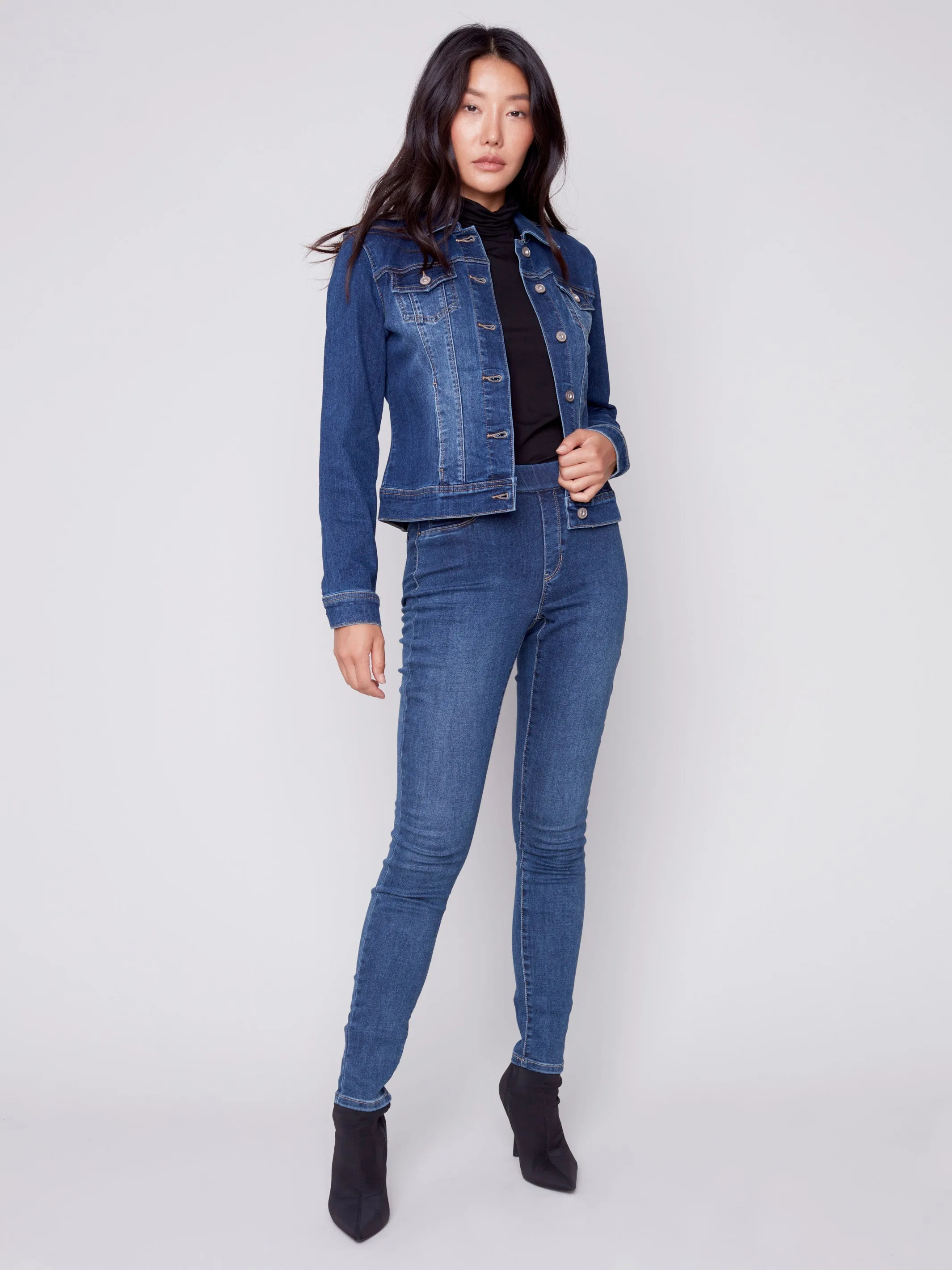 Stretch Denim Jacket - Indigo