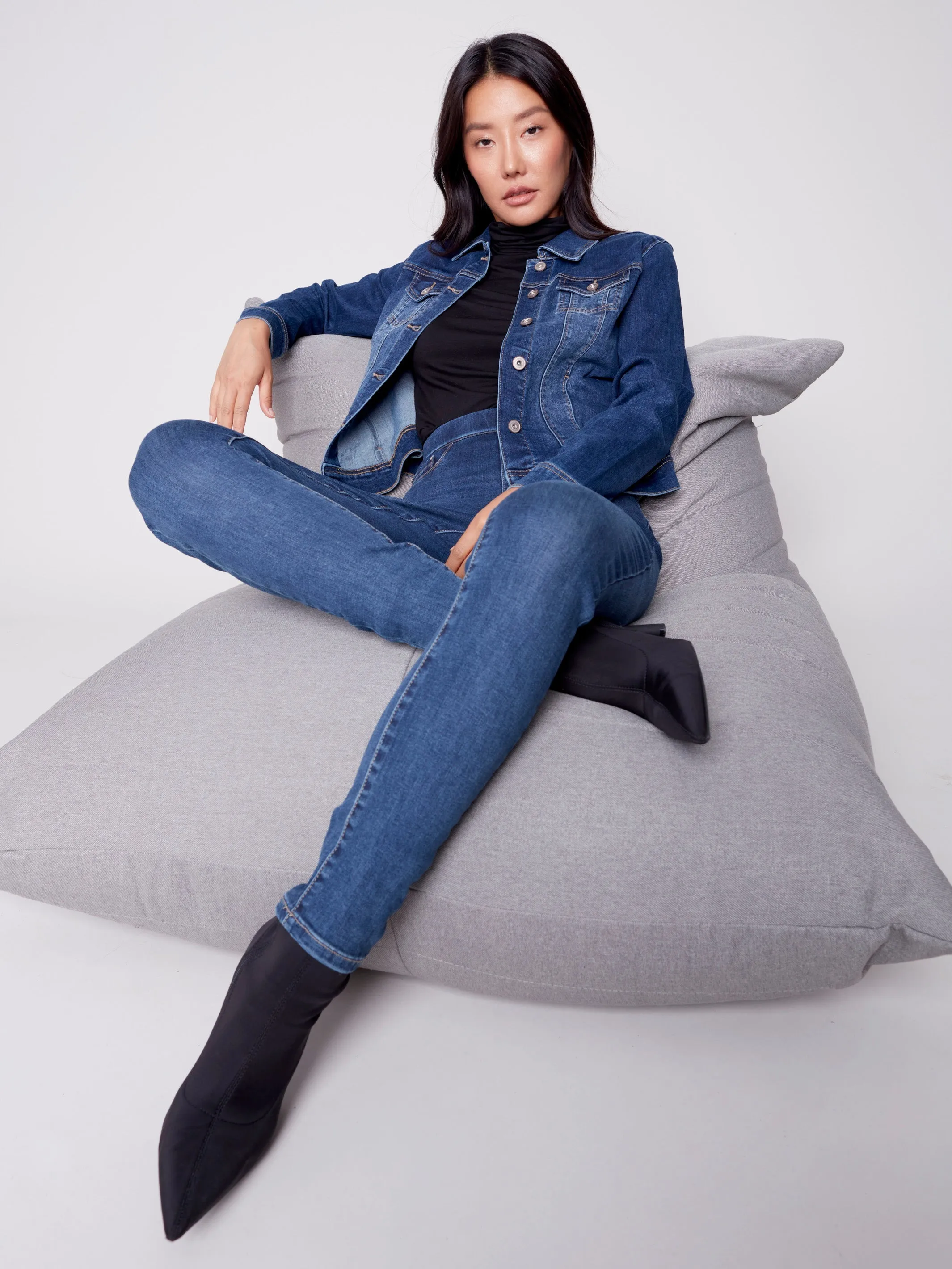 Stretch Denim Jacket - Indigo