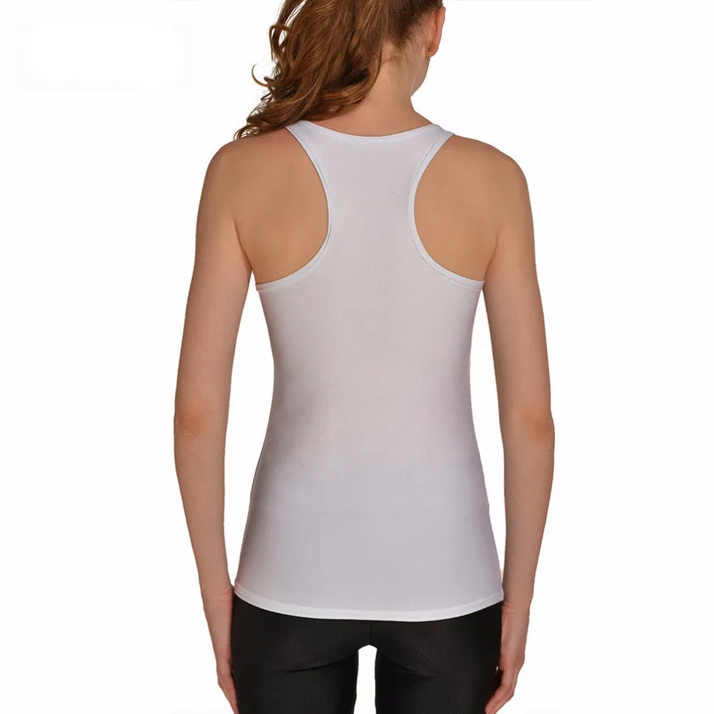 Stylish Light Women's Tank Top With A Picture