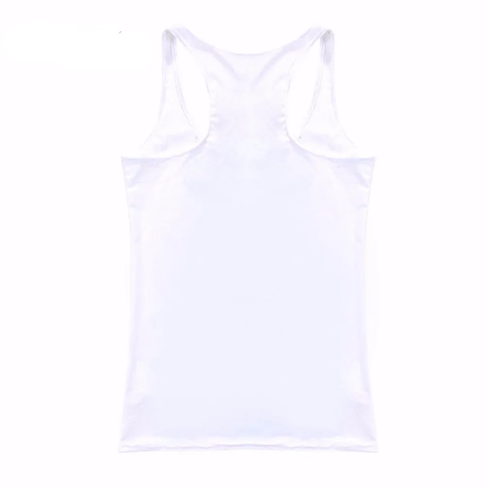 Stylish Light Women's Tank Top With A Picture