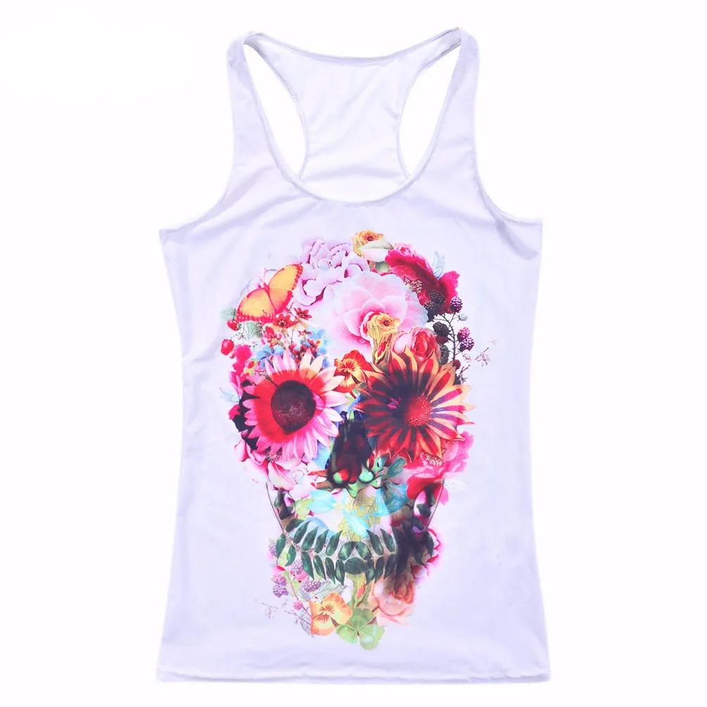 Stylish Light Women's Tank Top With A Picture