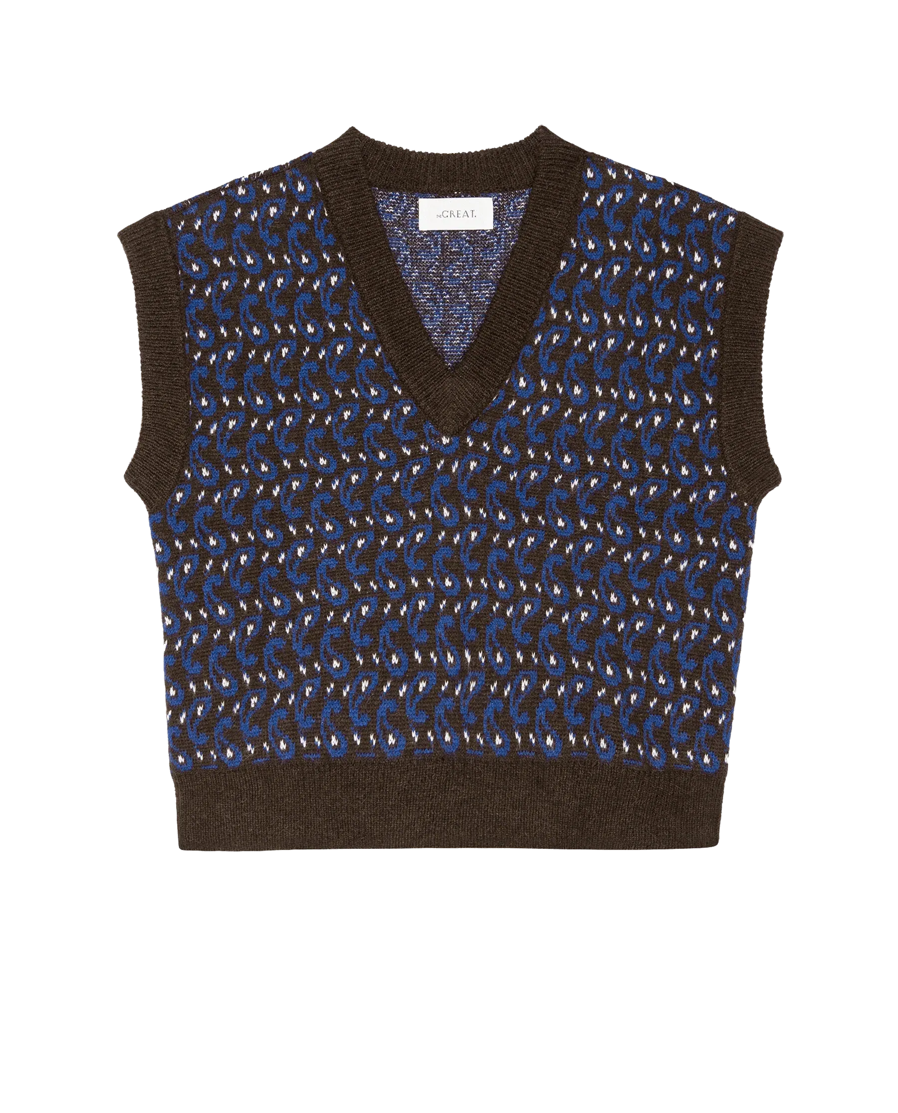Sweater Vest~ Driftwood Paisley