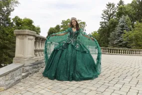 Vizcaya by Morilee Butterfly Glitter Quince Cape 89418