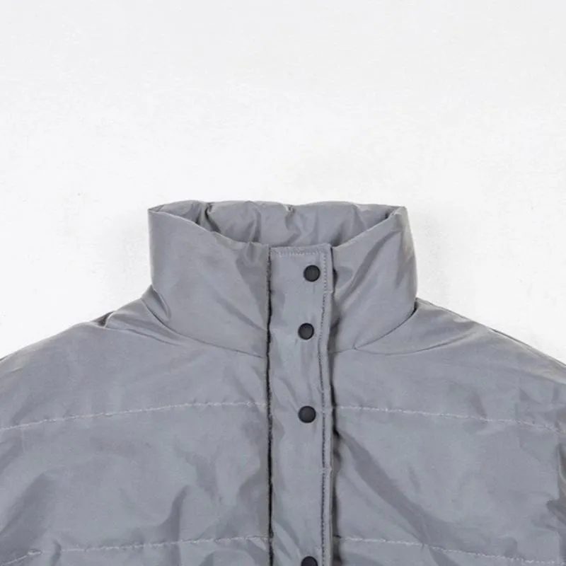 Women's Spring Reflective Warm Short Coat