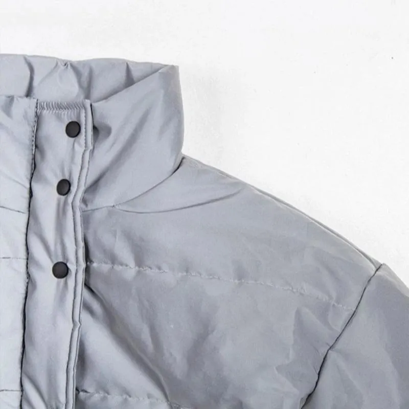 Women's Spring Reflective Warm Short Coat