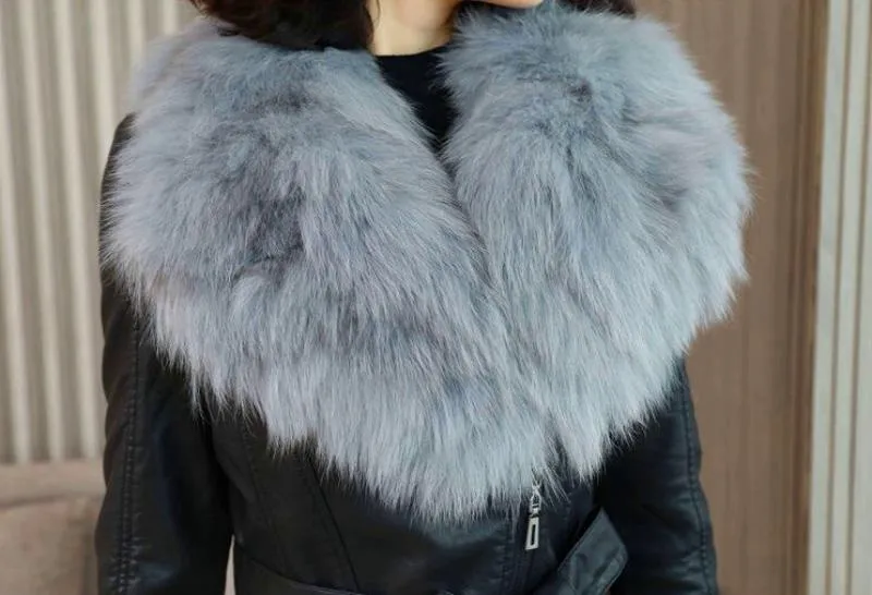Women's Winter Warm Leather Coat