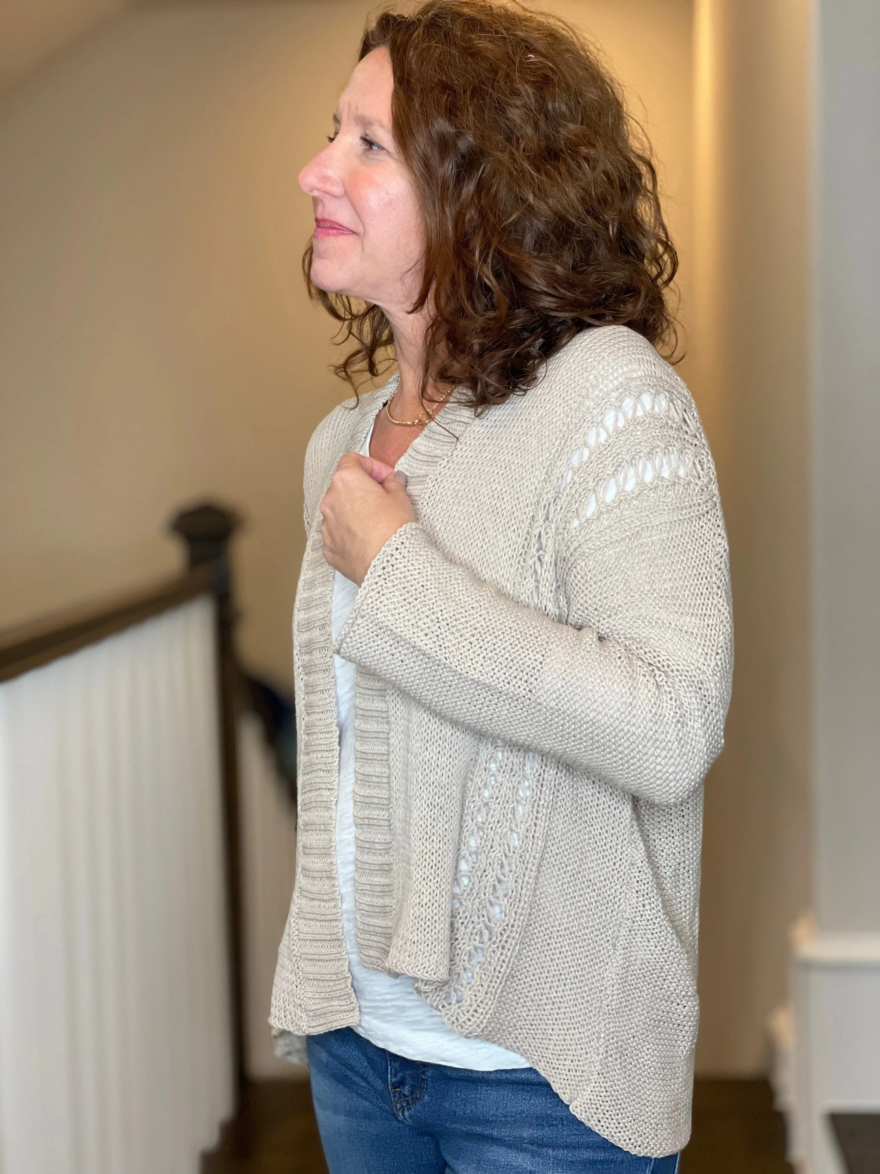 Wooden Ships Boho Cardi Cotton Sweater